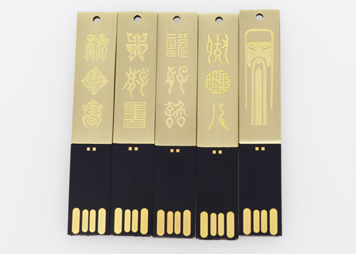 u盘生产厂家供销有青铜质感的金属u盘